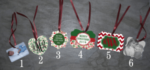 Personalized Double Sided Ornaments Designed By You!
